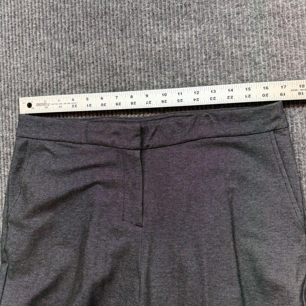 J.Jill Wearever Trousers Womens M Gray Knit Flare Pants Pull On Stretch - Picture 5 of 12